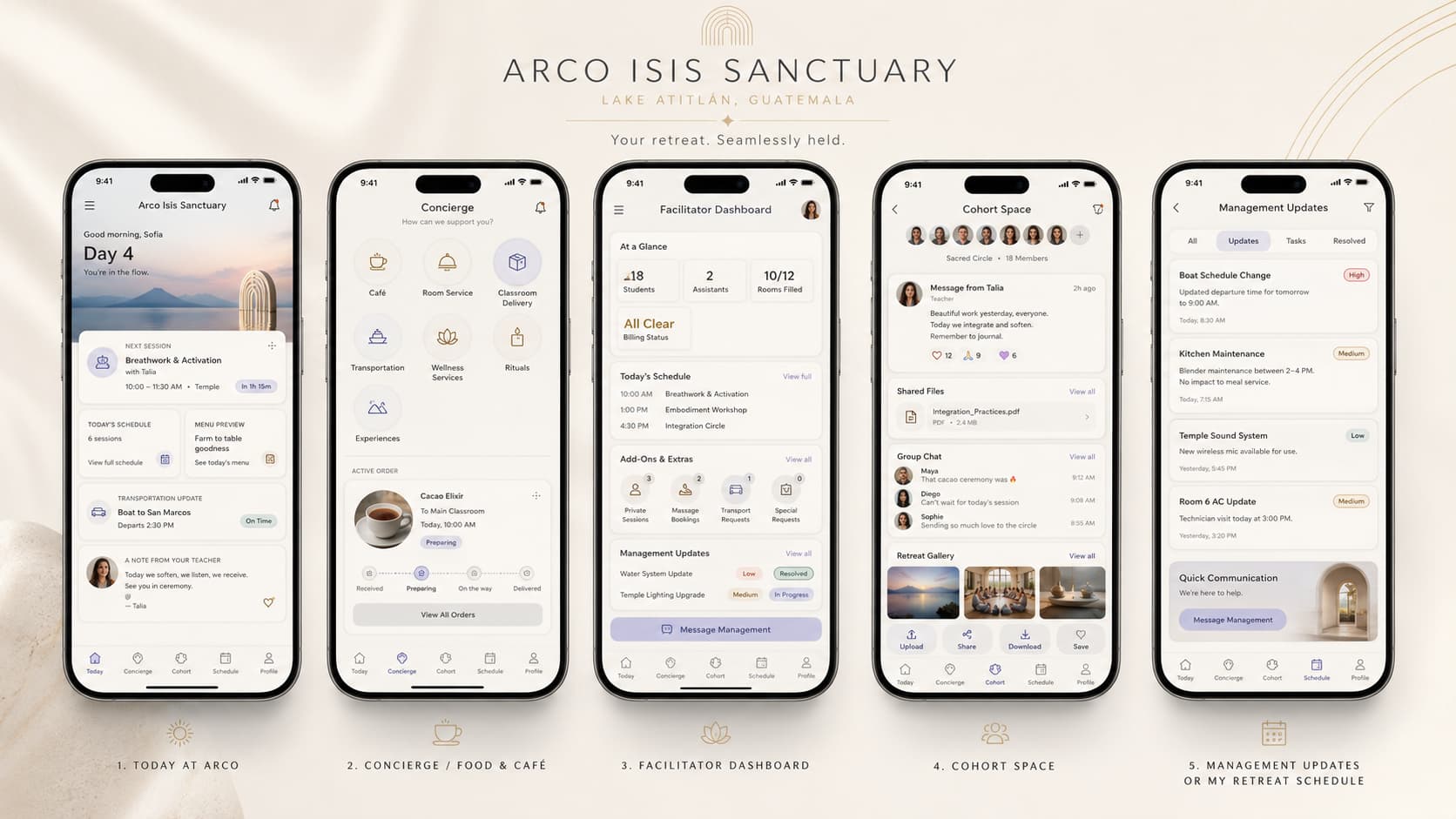 Arco Isis app mockup